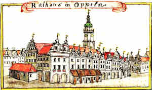 Rathaus in Oppeln - Ratusz, widok ogólny